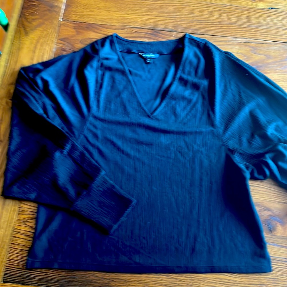 Banana Republic black l/s top size large